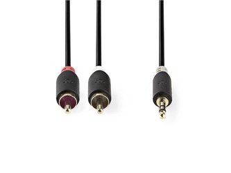 Kabel NEDIS JACK 3.5 stereo/2xCINCH 2m
