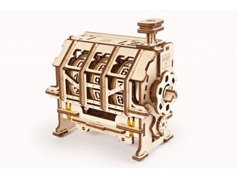 Ugears 3D dřevěné mechanické puzzle Stem Lab Pokladna Counter