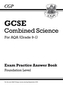 GCSE Combined Science: AQA Answers (for Exam Practice Workbook) - Foundation