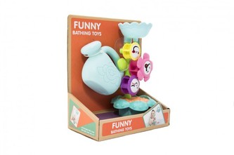 Vodní mlýnek s konvičkou a přísavkou do vany plast 23cm v krabici 21x25x12cm 12m+