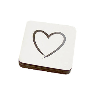 Podložka pod šálek srdce/sada 6ks