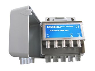 Anténní slučovač  Emme Esse 83196CE, na stožár, vstup 2xVHF pro ant. dvojče