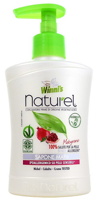 Winni´s NATUREL Sapone Mani Melograno tekuté mýdlo s granátovým jablkem 250 ml