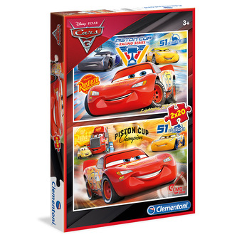 Clementoni Puzzle Supercolor Cars / 2x20 dílků