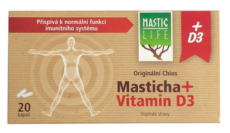 Mastic Life Masticha + vitamín D3 20 kapslí