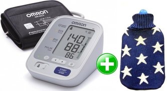 OMRON Tlakoměr M3 s barevným indikátorem hypertenze + Termofor s motivem hvězda