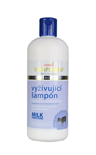 Vivapharm Vyživující šampon na vlasy s extrakty z kozího mléka 400 ml