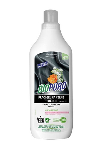 Biopuro Organický tekutý prací gel na černé prádlo (35 praní) 1 l
