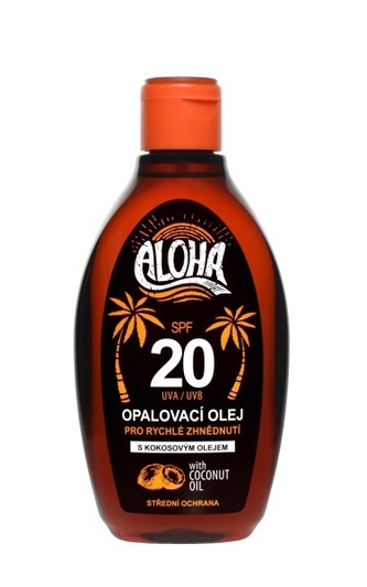 SUN ALOHA bronz opalovací olej OF 20 200 ml