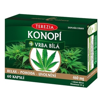 Terezia Company TEREZIA Konopí + vrba bílá 60 kapslí