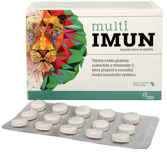 Omega Pharma MultiIMUN cucavé tablety s grepovou příchutí 90 ks