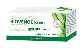 Biomedica Biovenol krém 2 x 200 ml + 10 tbl. ZDARMA