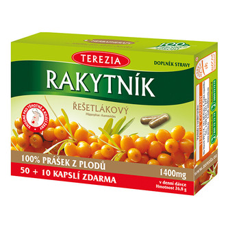 Terezia Company Rakytník řešetlákový prášek z plodů 60 kapslí