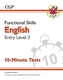 New Functional Skills English Entry Level 3 - 10 Minute Tests (for 2020 & beyond)