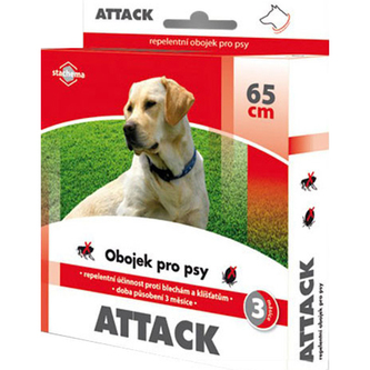 Obojek pro psy STACHEMA ATTACK antiparazitní 65 cm