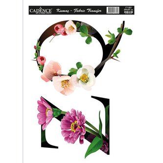 Transferový obrázek na textil Cadence 25x35 cm / Písmena Z, Q