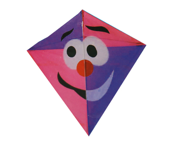 Drak létající NYLON 82 x 80cm, šašek