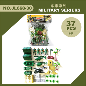 Sada vojáčků a dalšího příslušenství