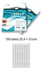 Etikety EUROLABELS - 189 etiket na A4 (100 ks), 140g