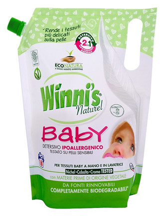 Winni´s Lavatrice Baby hypoalergenní prací gel s aviváží a jemnou vůní pro miminka a děti 800 ml