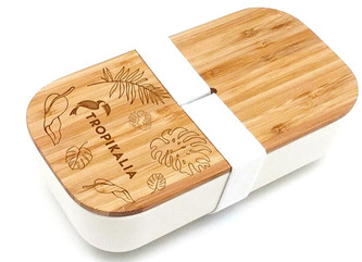 Tropikalia Lunch box M - Bílý