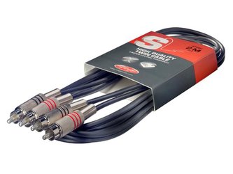 Kabel STAGG 2xCINCH konektor/2xCINCH konektor 1m