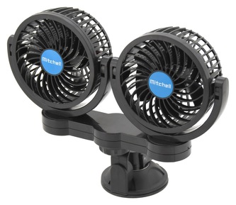 Ventilátor MITCHELL 07222 DUO na přísavku 12V
