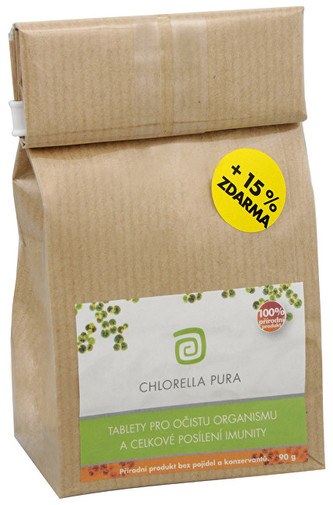 Chlorella Centrum Chlorella Pura 90 g + 13,5 g ZDARMA