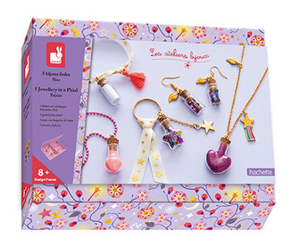 Sada na výrobu šperků se šperkovničkou Víly 5 ks Janod Atelier