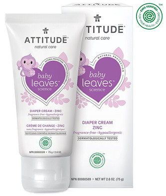 ATTITUDE Zinkový krém na opruzeniny ATTITUDE Baby leaves bez vůně 75 ml
