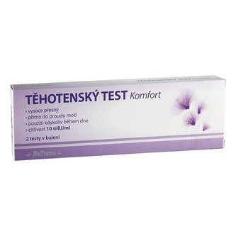 MedPharma Těhotenský test Komfort 10mIU/ml 2 ks