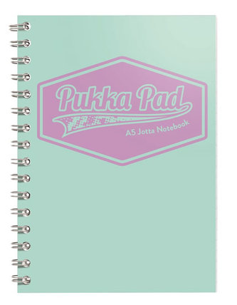 Pukka Pad Spirálový blok Pastel A5, papír 80g, 100 listů, světle zelený
