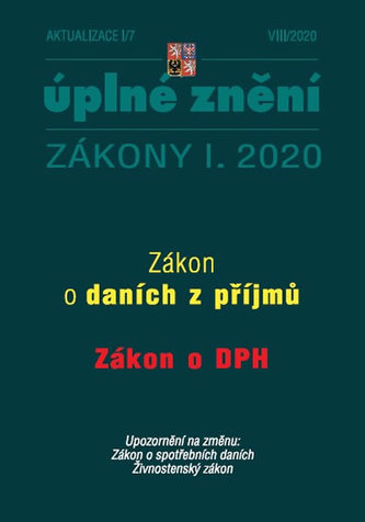 Aktualizace I/7 2020  - Úplné znění Zákona o daních z příjmů a Zákona o dani z přidané hodnoty
