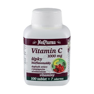 MedPharma Vitamín C 1000 mg s šípky 100 tbl. + 7 tbl. ZDARMA