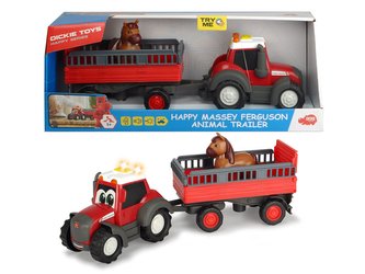 Traktor Happy Massey Ferguson s přívěsem 30 cm