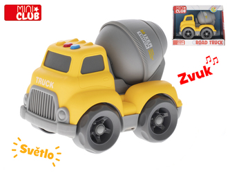 Auto domíchávač 16cm volný chod na baterie se světlem a zvukem 18m+ v krabičce