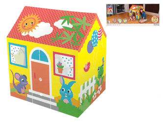 Domeček 102x76x114cm s transparentními okny 2-6let v krabičce
