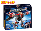 LiNooS stavebnice 385ks robot/dinosaurus s postavičkou v krabičce