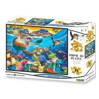 Puzzle 3D Želva 48 dílků