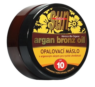 SUN Opalovací máslo Argan bronz oil OF 10 200 ml