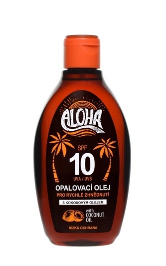 SUN ALOHA bronz opalovací olej OF 10 200 ml