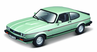 Bburago 1:24 Plus Ford Capri 1982 light green