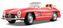 Bburago 1:18 Mercedes Benz 300 SL Touring (1957) Red