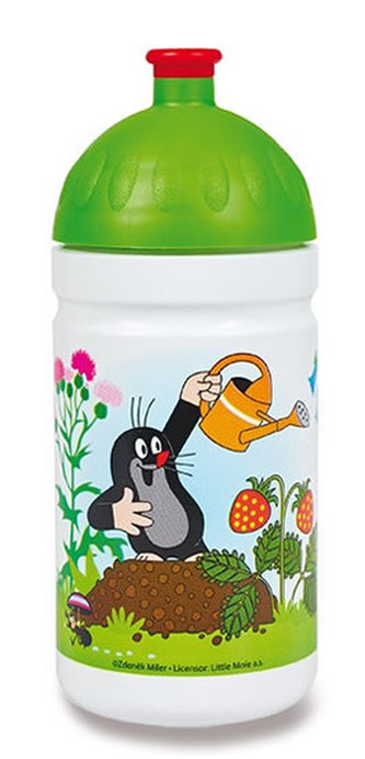 R&B Zdravá lahev 0,5 l Krtek a jahody zelená