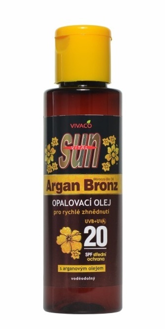 SUN Arganový opalovací olej OF 20 100 ml