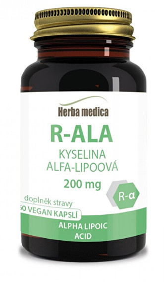 HerbaMedica Acti R - ALA ( kyselina lipoová)  - 60 pilulek - 200mg