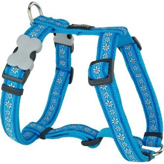 Postroj RD 20 mm x 45-66 cm- Daisy Chain Turquoise