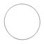 Kovový kruh stříbrný o 20 cm