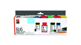 Marabu barva na sklo Glas sada 4 x 15 ml
