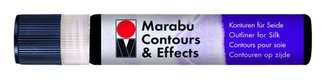 Marabu kontura na hedvábí a textil/černá 25ml